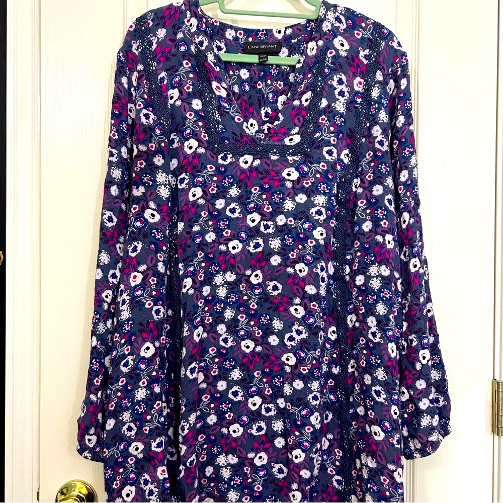 Lane Bryant Floral Tunic Womens 22/24